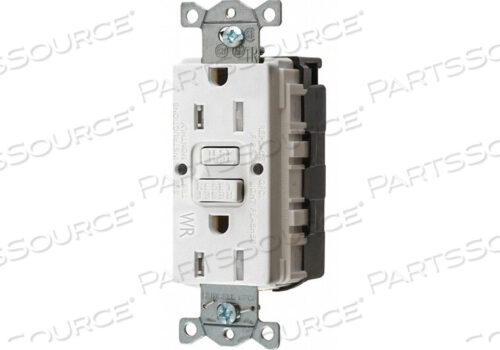 OEM#: SNAPGFTW15WGFCI RCEPTCLE COMMER. WHT 15A 0.5 HP by Hubbell Incorporated, Wiring Device-Kellums