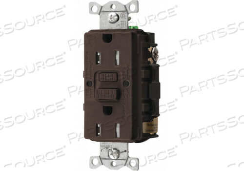 OEM#: GFTRST15GFCI RCEPTCLE COMMER. BRWN 15A 0.5 HP by Hubbell Incorporated, Wiring Device-Kellums