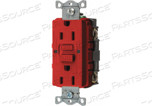 OEM#: GFWRST15RGFCI RCEPTCLE COMMER. RED 15A 0.5 HP by Hubbell Incorporated, Wiring Device-Kellums