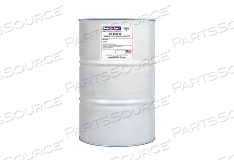 OEM#: AIR-COMP 68-055COMPRESSOR OIL 55 GAL DRUM 20 SAE GRADE by Petrochem