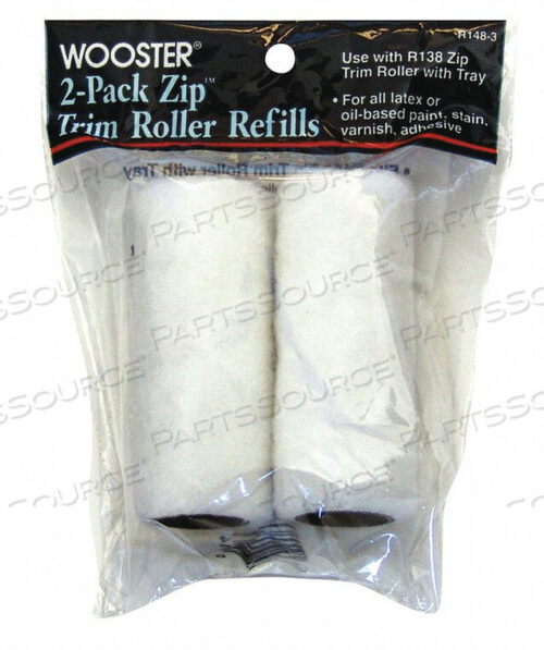 OEM#: R148-3MINI PAINT ROLLERS 3 3/16 NAP PK2 by Wooster