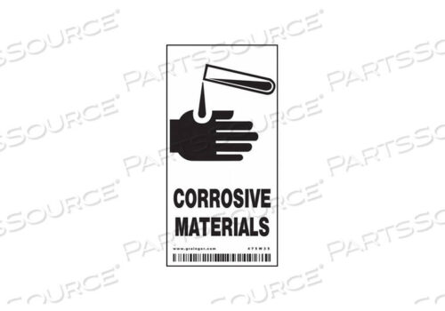 OEM#: 475W35CHEMICAL SIGN 2 W 4 H 0.100 THICK PK25 by Condor