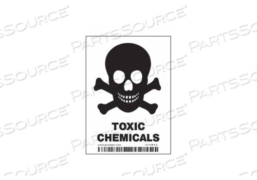 OEM#: 475W54CHEMICAL SIGN 2 W 4 H 0.100 THICK PK25 by Condor