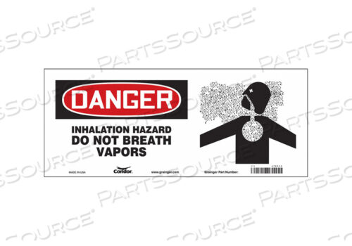 OEM#: 476C43CHEMICAL SIGN 17 W 7 H 0.004 THICKNESS by Condor