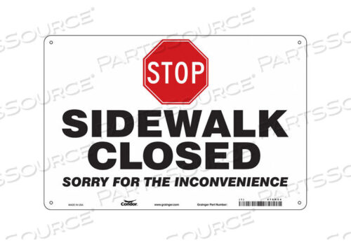 OEM#: 476H54SAFETY SIGN 36 W 24 H 0.032 THICKNESS by Condor