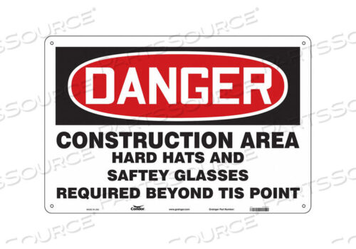 OEM#: 476J51SAFETY SIGN 36 W 24 H 0.032 THICKNESS by Condor