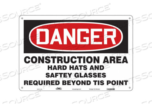 OEM#: 476J54SAFETY SIGN 36 W 24 H 0.055 THICKNESS by Condor