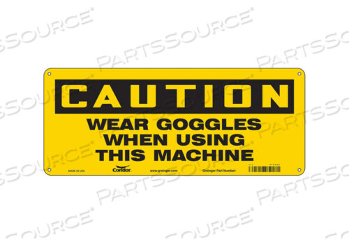 SAFETY SIGN 17 WX7 H 0.060 THICKNESS