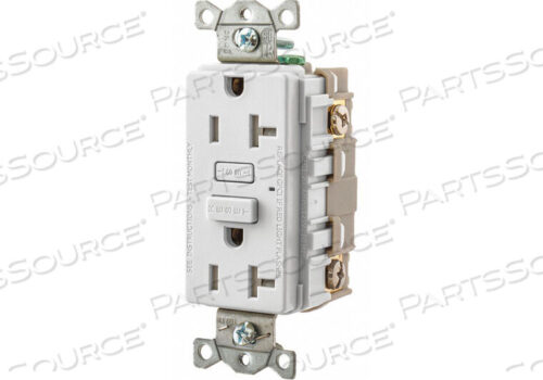 OEM#: GFT20WGFCI RECEPTACLE SELF-TESTING 2 POLES by Hubbell Power Systems