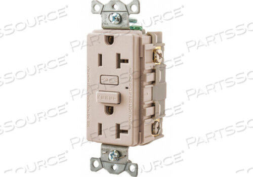 OEM#: GF20LAGROUND FAULT DUPLEX BROWN 20A 125VAC 2P by Hubbell Power Systems