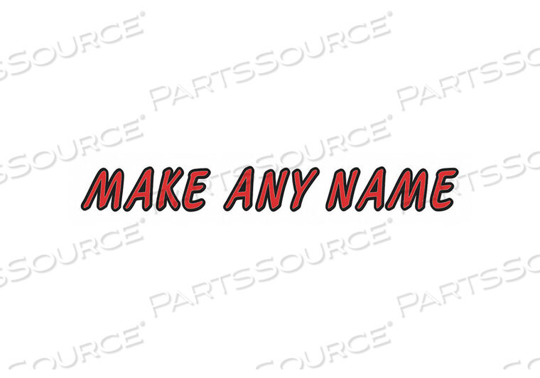 OEM#: GREBKS610LETTER LABEL KIT RED 5 IN H 3-1/2 IN W by Hardline Products