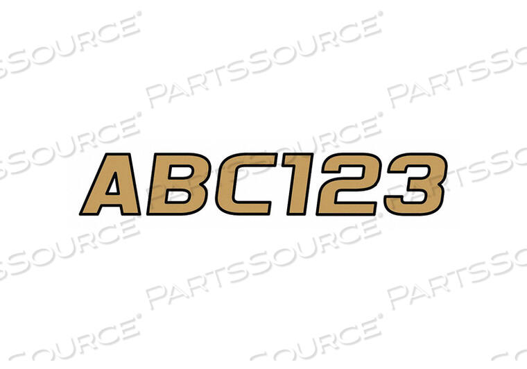 OEM#: GBRBLK700NUMBER AND LETTER COMBO KIT BROWN 3 IN.H by Hardline Products