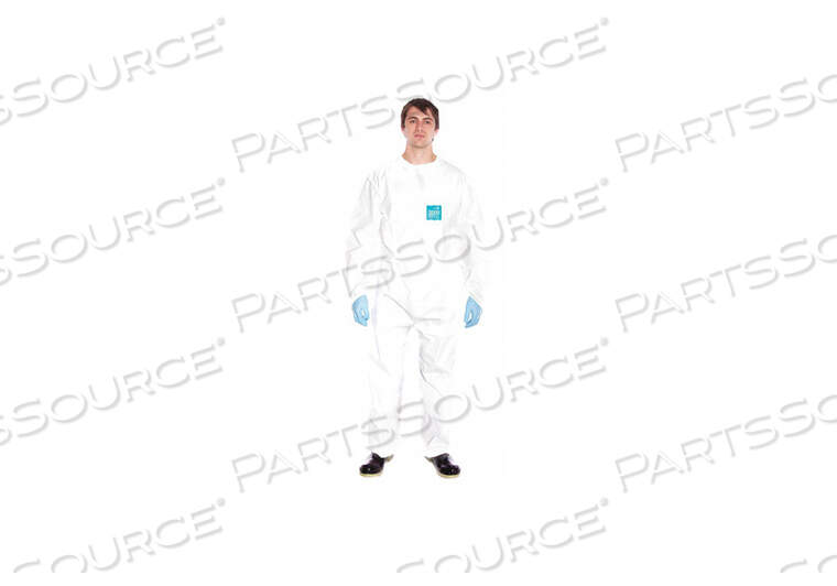 OEM#: WH20-B-92-177-06J4513 COLLARED COVERALL ELASTIC WHITE 2XL PK25 by Ansell Healthcare