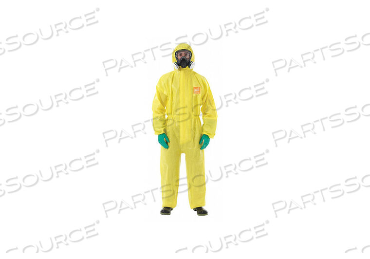 OEM#: YE30-W-92-111-02HOODED COVERALL ELASTIC YELLOW S PK6 by Ansell Healthcare
