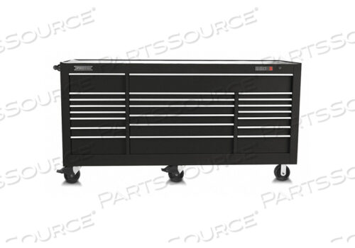 J4790 ROLLING CABINET BLACK 46-3/8 H 22 DRAWER