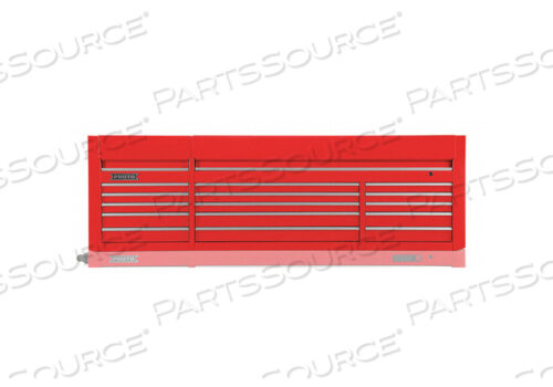 TOP CHEST RED 88 IN W 15 DRAWERS