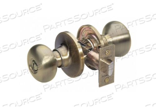 OEM#: BC0305BOXKNOB LOCKSET BISCUIT STYLE ANTIQUE BRASS by Master Lock