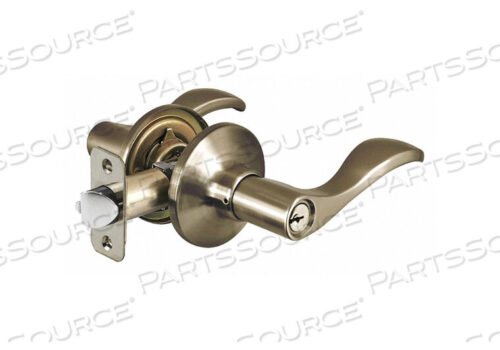 OEM#: WL0105KA4LEVER LOCKSET ANTIQUE BRASS WAVE STYLE by Master Lock