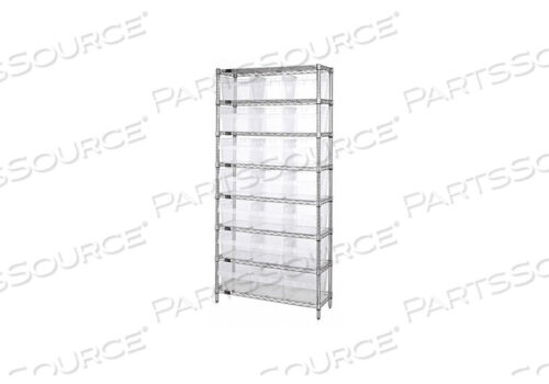 OEM#: WR8-809CLBIN SHELVING OVERALL 36 D CLEAR by Quantum Storage Systems