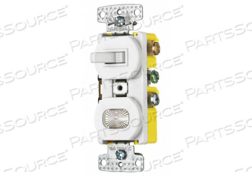 OEM#: RC109WDEVICE WHITE SWITCH/PILOT LIGHT WIRING by Hubbell Power Systems