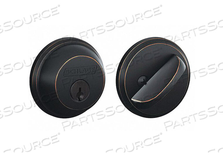 OEM#: B60N 716 KA4DEADBOLT AGED BRONZE SINGLE CYLINDER by Schlage Lock