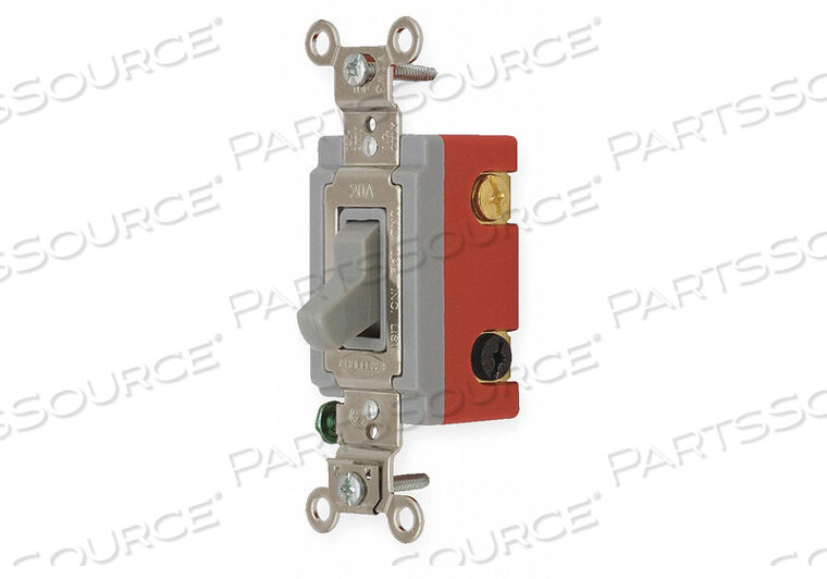 OEM#: HBL1224GYWALL SWITCH 4-WAY 120/277V 20A GRY TOGGL by Hubbell Incorporated, Wiring Device-Kellums
