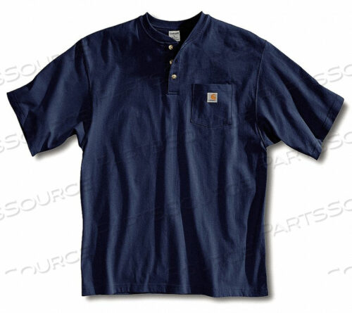 OEM#: K84-NVY XLG REGSHORT SLEEVE HENLEY NAVY XL by Carhartt