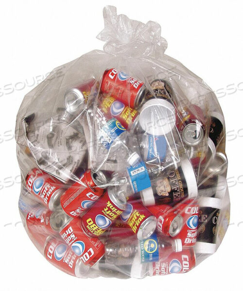 OEM#: 4LGH3TRASH BAGS 65 GAL.. CLEAR PK50 by Tough Guy