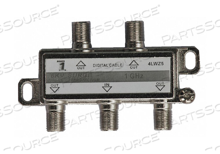 OEM#: 4LWZ5CABLE SPLITTER 4-WAY F-TYPE 1 GHZ by Power First