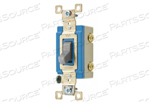 OEM#: 4802GRYWALL SWITCH 15A GRAY 2-POLE TYPE TOGGLE by Hubbell Power Systems