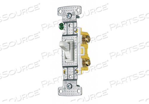 OEM#: RS115WSWITCH, TOGGLE, RESIDENTIAL, 120V, 15A, 1-POLE, WHITE by Hubbell Power Systems