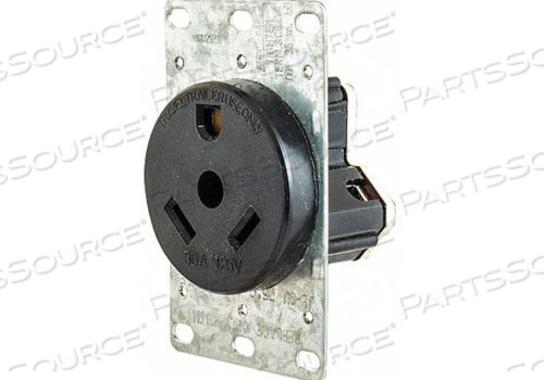 OEM#: HBLTT30RRECEPTACLE BLACK FOR RV USE by Hubbell Incorporated, Wiring Device-Kellums