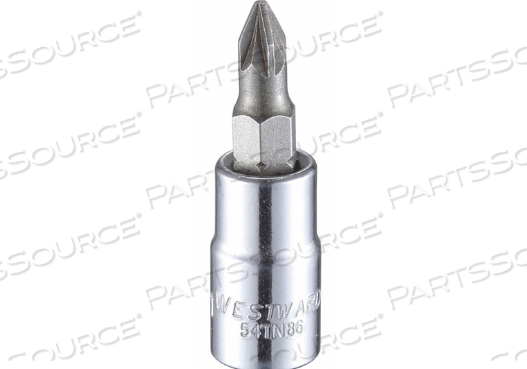 OEM#: 54TN86SOCKET BIT POZIDRIV(R) #1 TIP 1-1/2 L by Westward