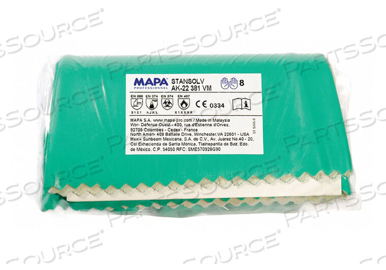 OEM#: AK-22CHEMICAL RESISTANT GLOVES 13 L PR by MAPA Professional