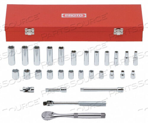SOCKET WRENCH SET METRIC 3/8 DR 29 PC