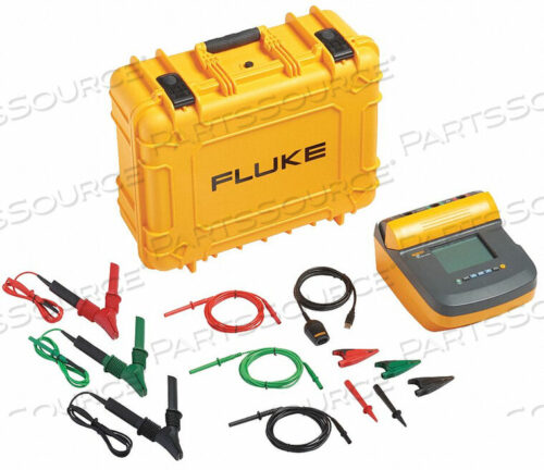 OEM#: FLUKE-1555/KIT1555KIT INSULATION RESISTANCE TESTER KIT 10 KV, IP67 HARD CASE, CERTIFICATE OF CALIBRATION by Fluke Networks