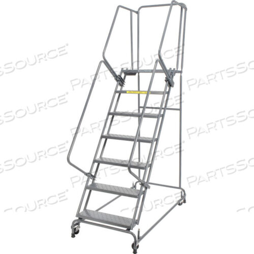 OEM#: FSH72621P7-STEP STEEL ROLLING LADDER WITH PERFORATED TREAD, 32W X 63D by Ballymore
