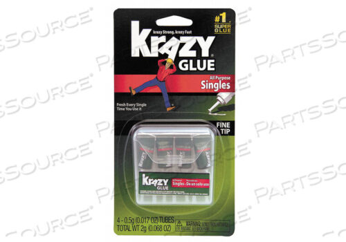 OEM#: EPIKG58248SNINSTANT ADHESIVE 0.07 OZ. CLEAR PK4 by Krazy Glue