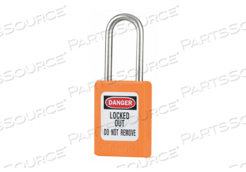 OEM#: S33KAS3ORJLOCKOUT PADLOCK KA ORANGE 1-13/16 H PK3 by Master Lock