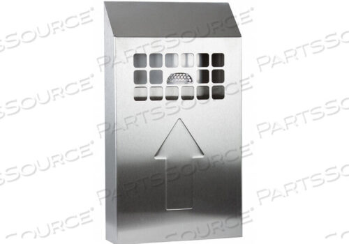 OEM#: NBB01WALL MOUNT BIN OUTDOOR ASHTRAY STAINLESS STEEL by No Butts Bin Co.