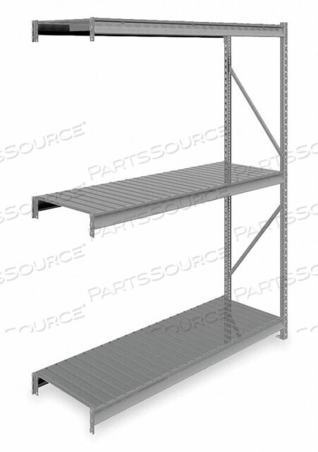 OEM#: 6940BULK RACK ADD-ON 96 H 72 W 24 D GRAY by Tennsco Corp.