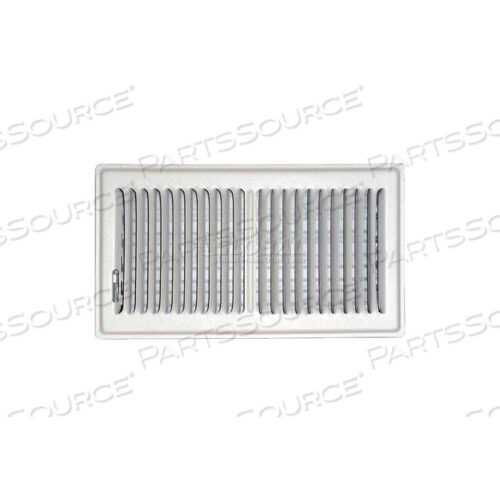 OEM#: SG-612 FLWSPEEDI-GRILLE WHITE FLOOR REGISTER WITH 2 WAY DEFLECTION 6 X 12 by Applied Applications Intl, LLC