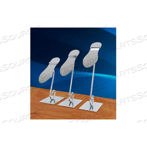METAL SHOE DISPLAY, CHROME, 12H