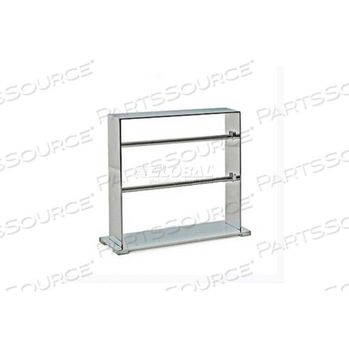 DOUBLE BRACELET STAND, 4 D X 13-1/4 W X 11-1/4 H, METAL, CHROME