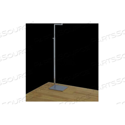 L-JEWELRY STAND, ADJUSTABLE, 17 - 31 H, METAL, CHROME