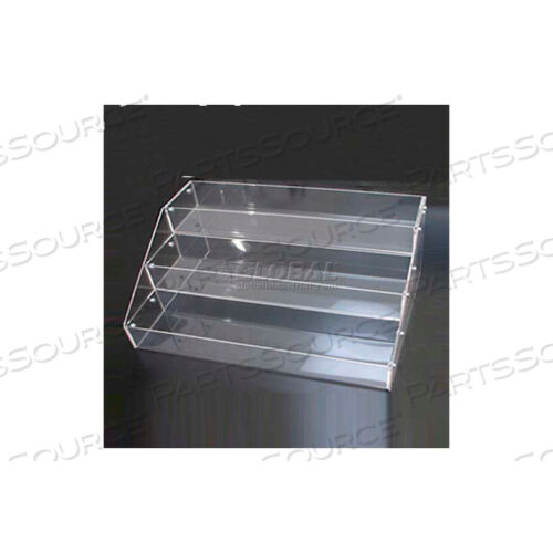COUNTER TOP DISPLAY, 16 L X 11-3/4 W X 7 H, 1/8 THICKNESS, ACRYLIC, CLEAR