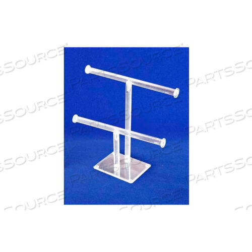 DOUBLE BRACELET BAR, 8-3/4 4-1/4 H, TUBING BAR 10 L, ACRYLIC, CLEAR