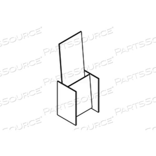 LITERATURE HOLDER, 4-1/4 W, 1/8 THICKNESS, ACRYLIC SIGN HOLDER, CLEAR