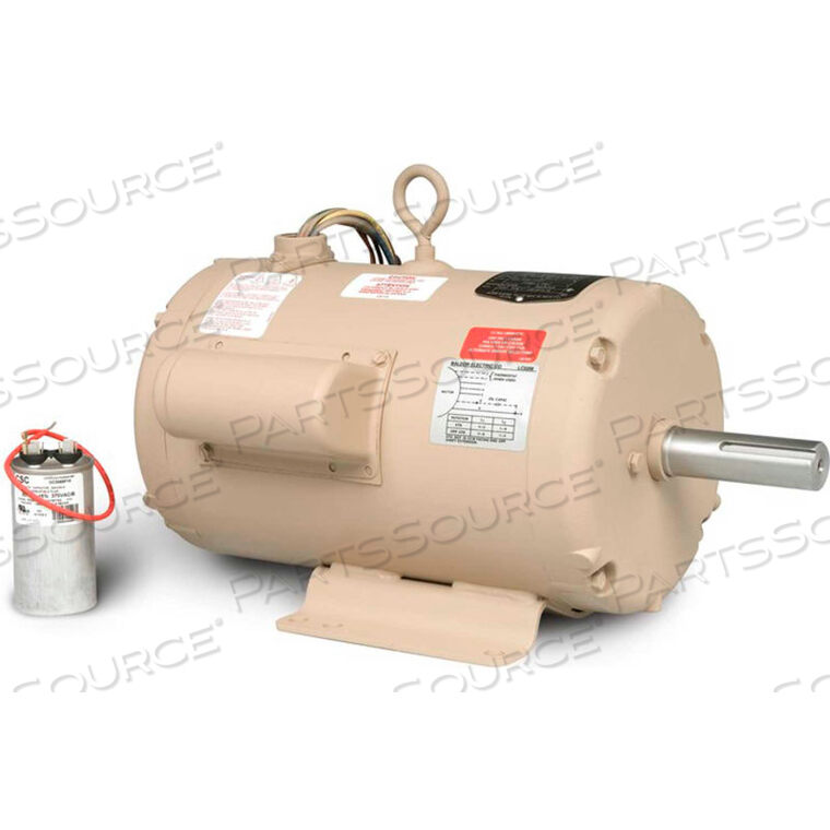 OEM#: UCLE1015MOTOR, 10-15HP, 3500RPM, 1PH, 60HZ, 215Z, 3750LC, TEA by BALDOR