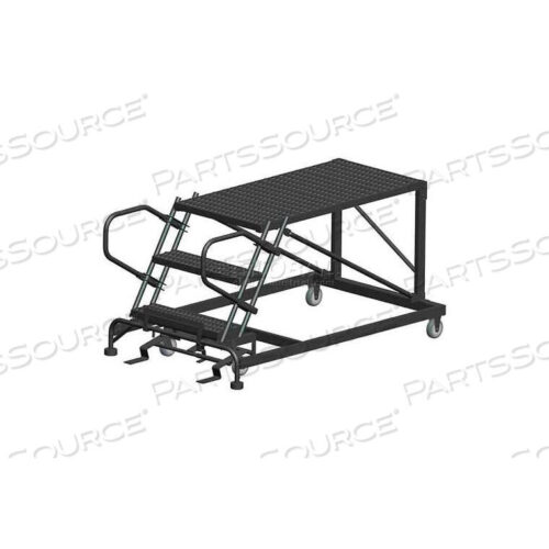 OEM#: SNR3-24-72PD3 STEP HEAVY DUTY STEEL MOBILE WORK PLATFORM - 24 X 72 PLATFORM by Ballymore